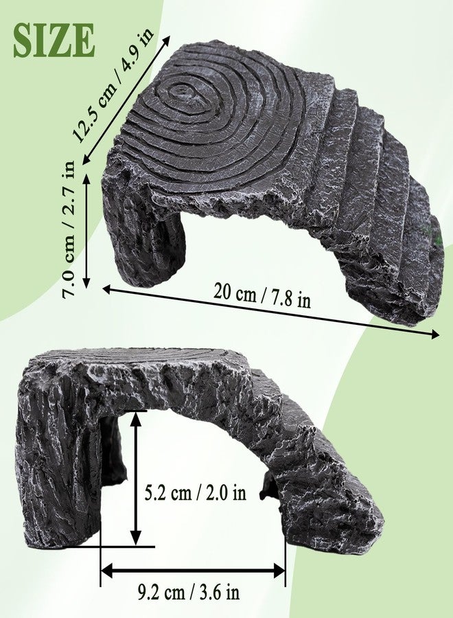 Niuohoy Axolotl Cave Axolotl Hides for Aquarium & Terrarium, Shelter for Pleco, Crabs, Fish, Turtles, Betta, Geckos, Frog, Resin Tank Decor - Image 3
